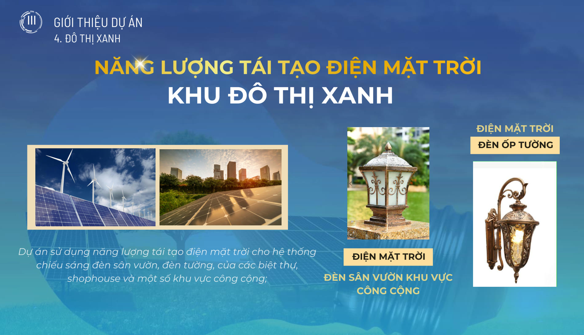 Hệ thống chiếu sáng dùng năng lượng mặt trời tại Eurowindow Light City