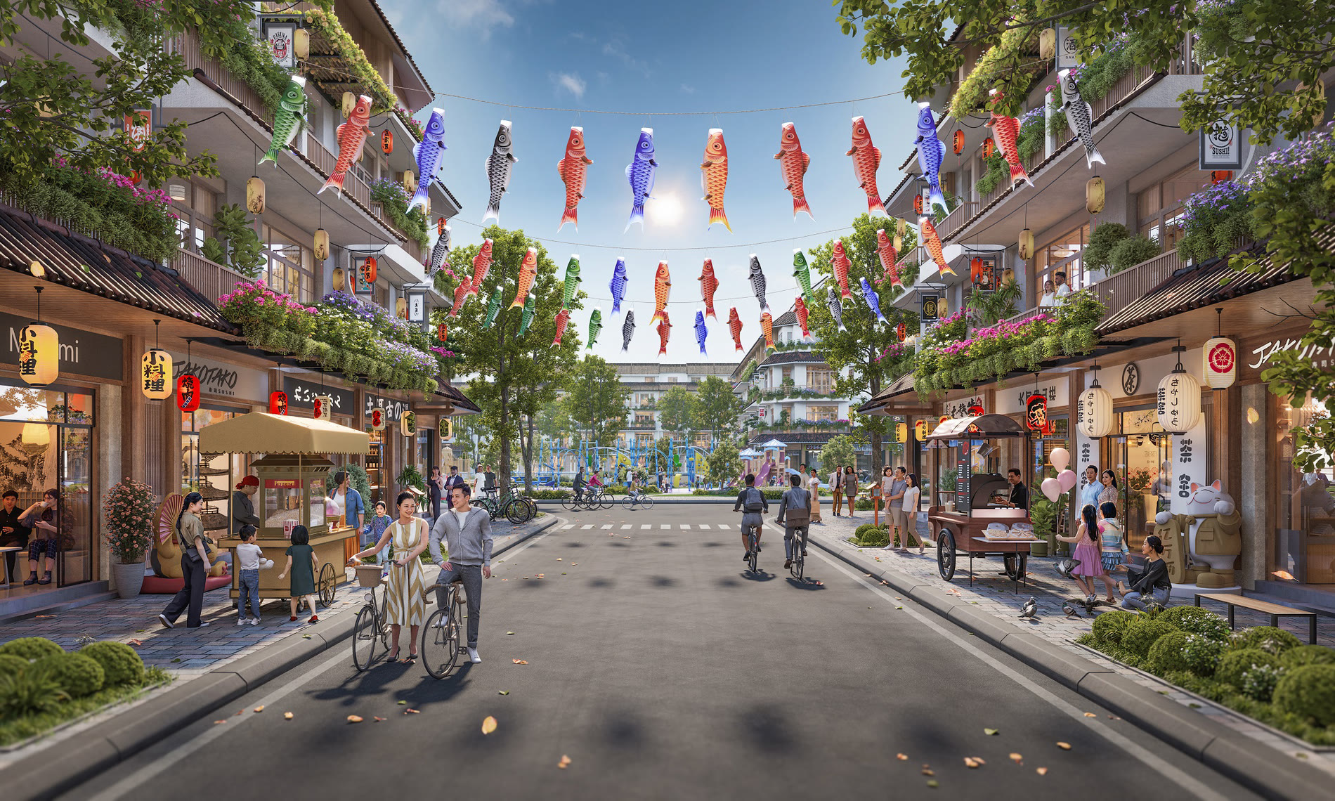 Phân khu The Symphony Heragon City kiến trúc Zen với mái dốc