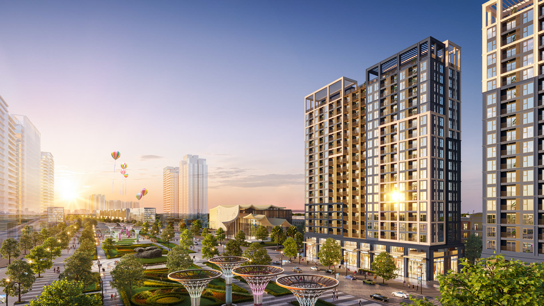 Tháp căn hộ HH4A The Pathway Sun Grand Boulevard Sầm Sơn